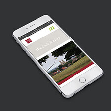 portfolio, iphone, design, website, Beverley Civic Society, web design, mobile, optimised